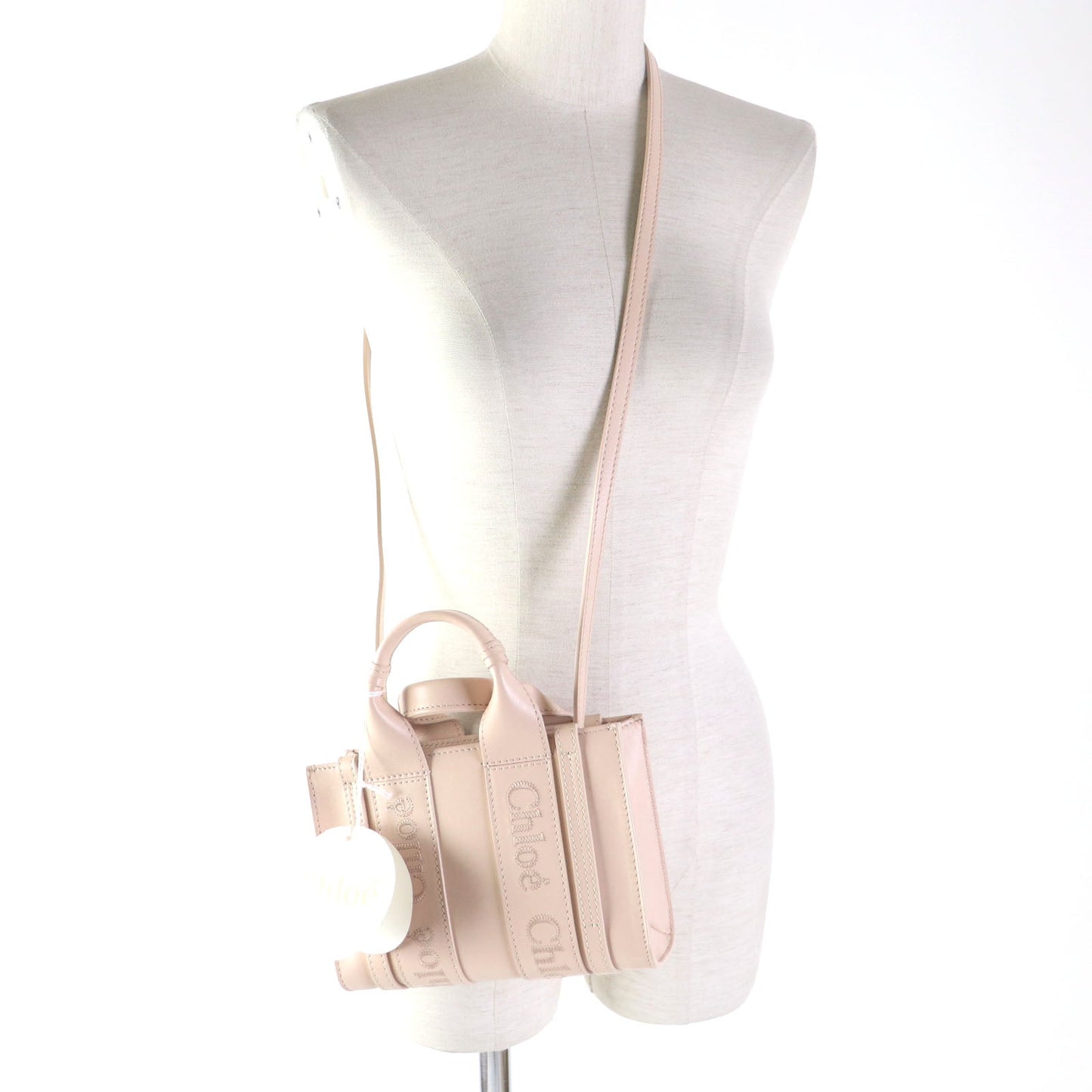 Chloe Shoulder Bag Chc23 Up237 I60615 Main: Smooth Calfskin Pink Woody Women Used Authentic