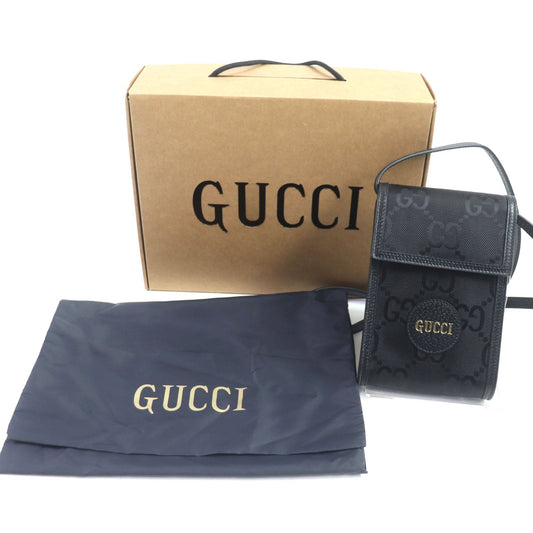 Gucci Shoulder Bag 625599 Main: Nylon, Main: Leather Black Off The Grid Mini Mens Used Authentic