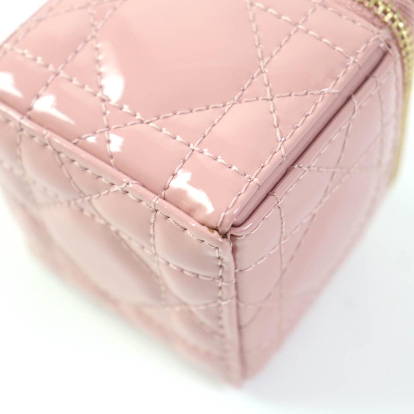 Christian Dior Pouch S0976 Ovrb Main: Enamel Pink Lady Dior Women Used Authentic