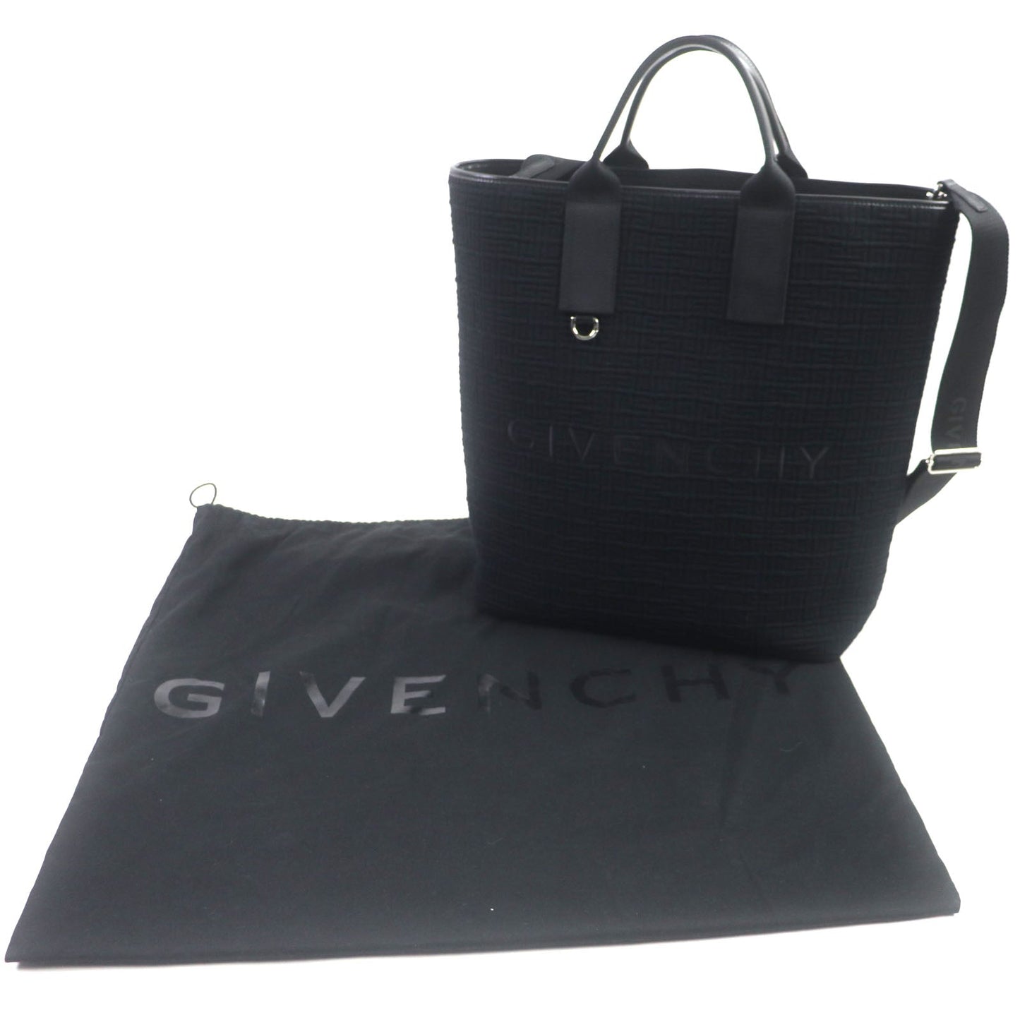 Givenchy Tote Bag Canvas, Leather Black G Essen Tials G Essen Tials Mens(unisex) Used Authentic