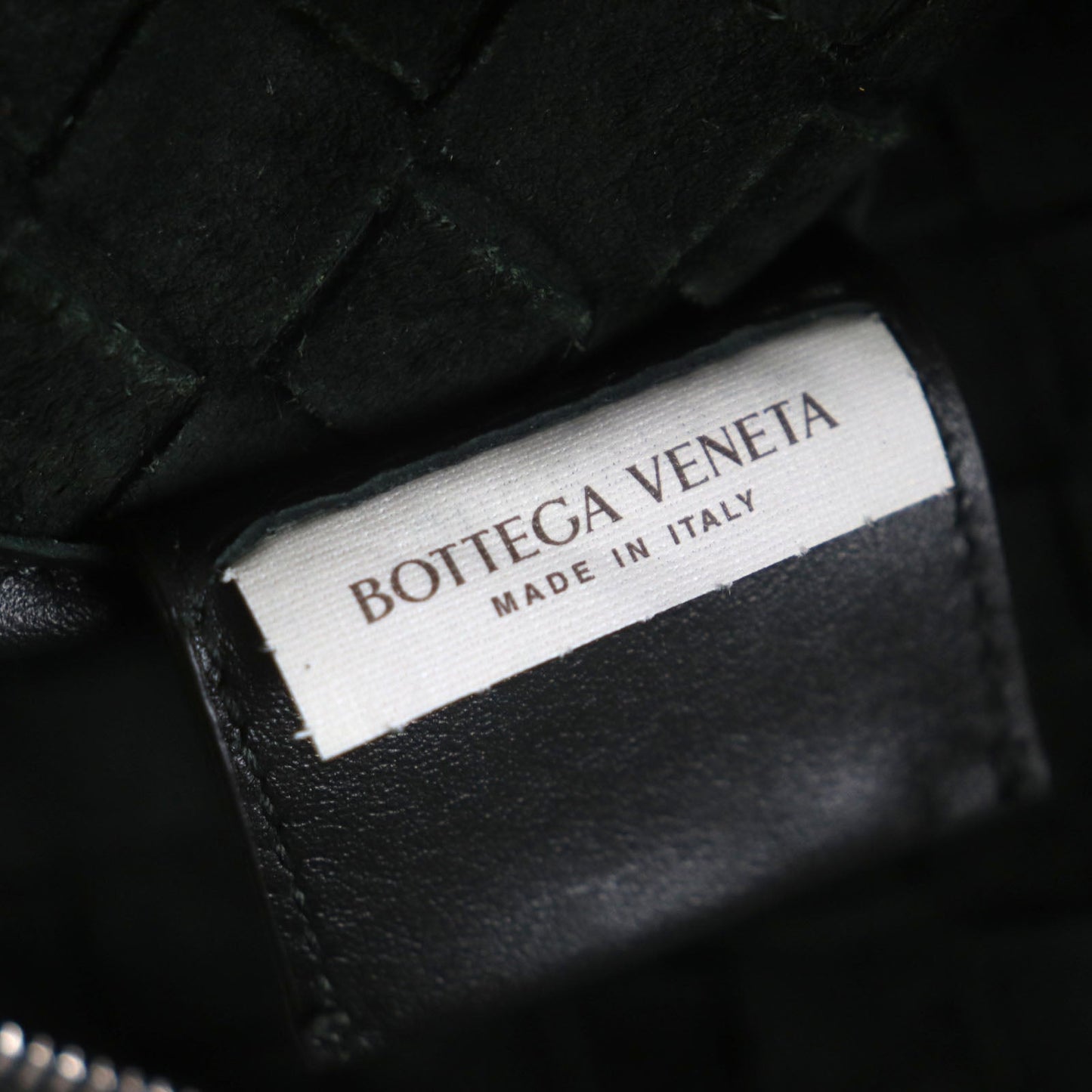 Bottegaveneta Tote Bag 667275 Leather Dark Green Intrecciato Mens Used Authentic