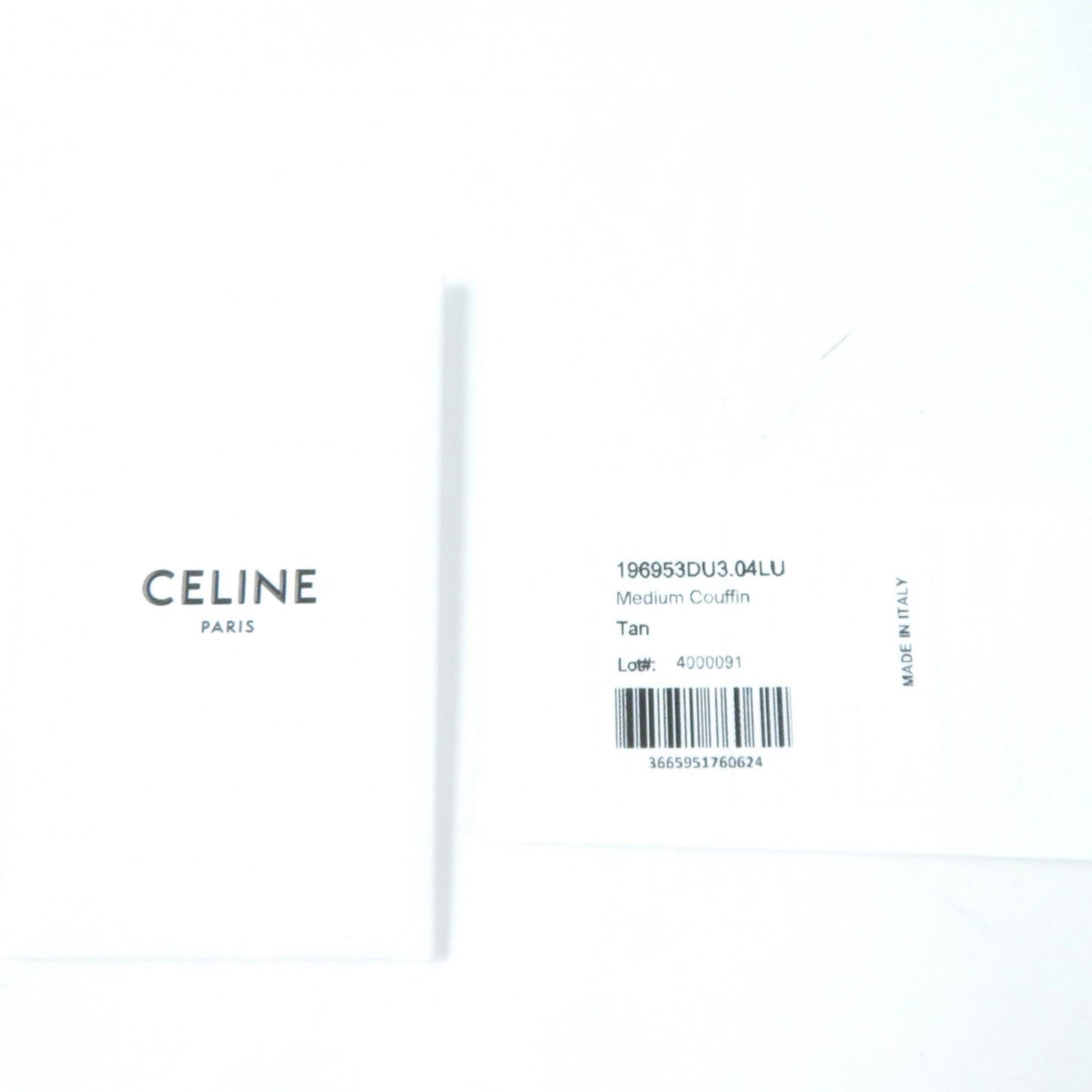 Celine Tote Bag 196953 Du3.04 Lu Main: Smooth Calfskin Tan Cuir Triomphe Kufan Medium Tote Bag Women Used Authentic