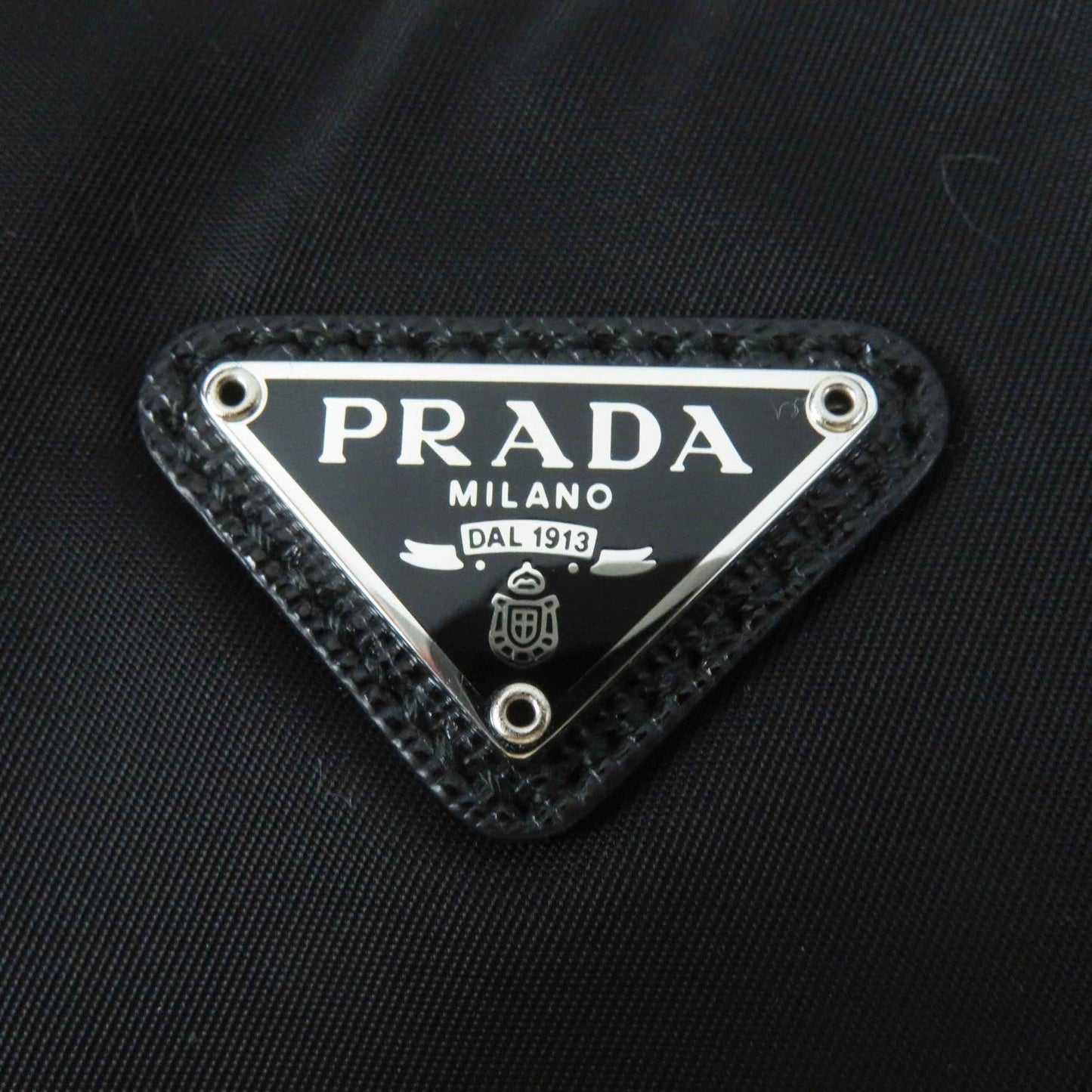 Prada Handbag 1 Ne204 Main: Nylon, Part: Cowhide Black Re Nylon Re Edition Women Used Authentic