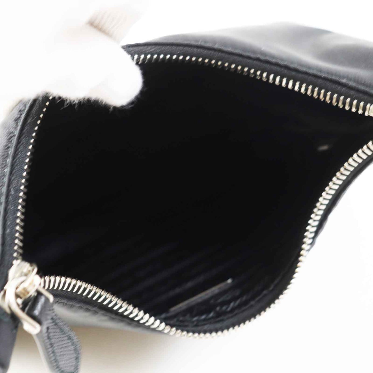 Prada Handbag 1 Ne204 Main: Nylon, Part: Cowhide Black Re Nylon Re Edition Women Used Authentic