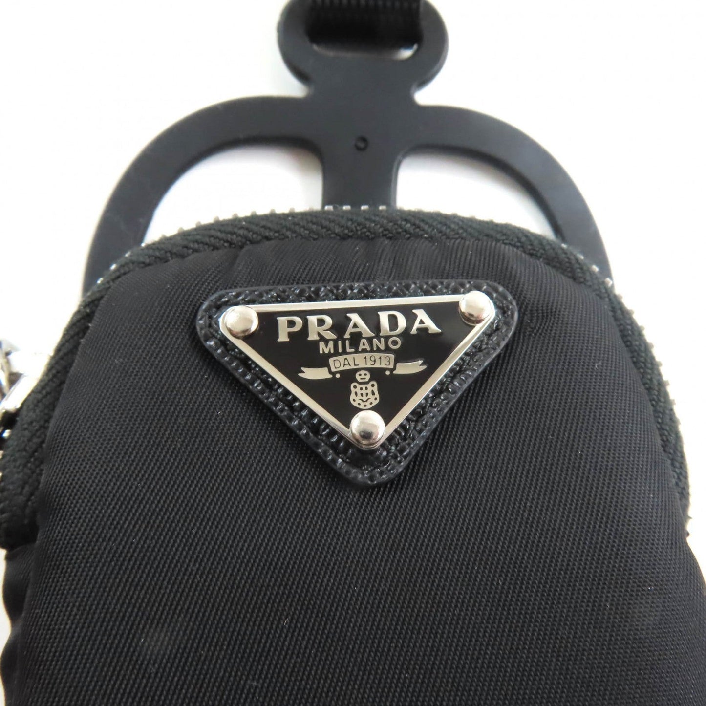 Prada Pouch 1 Zt016 Main: Nylon, Part: Rubber Black Women Used Authentic