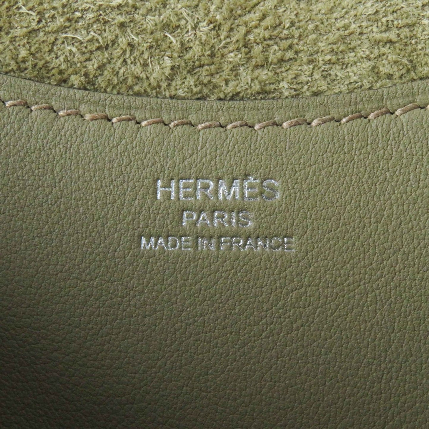 Hermes Handbag Main: Taurillon Clemence, Part: Swift Beige Marfa In The Loop 18 Women Used Authentic