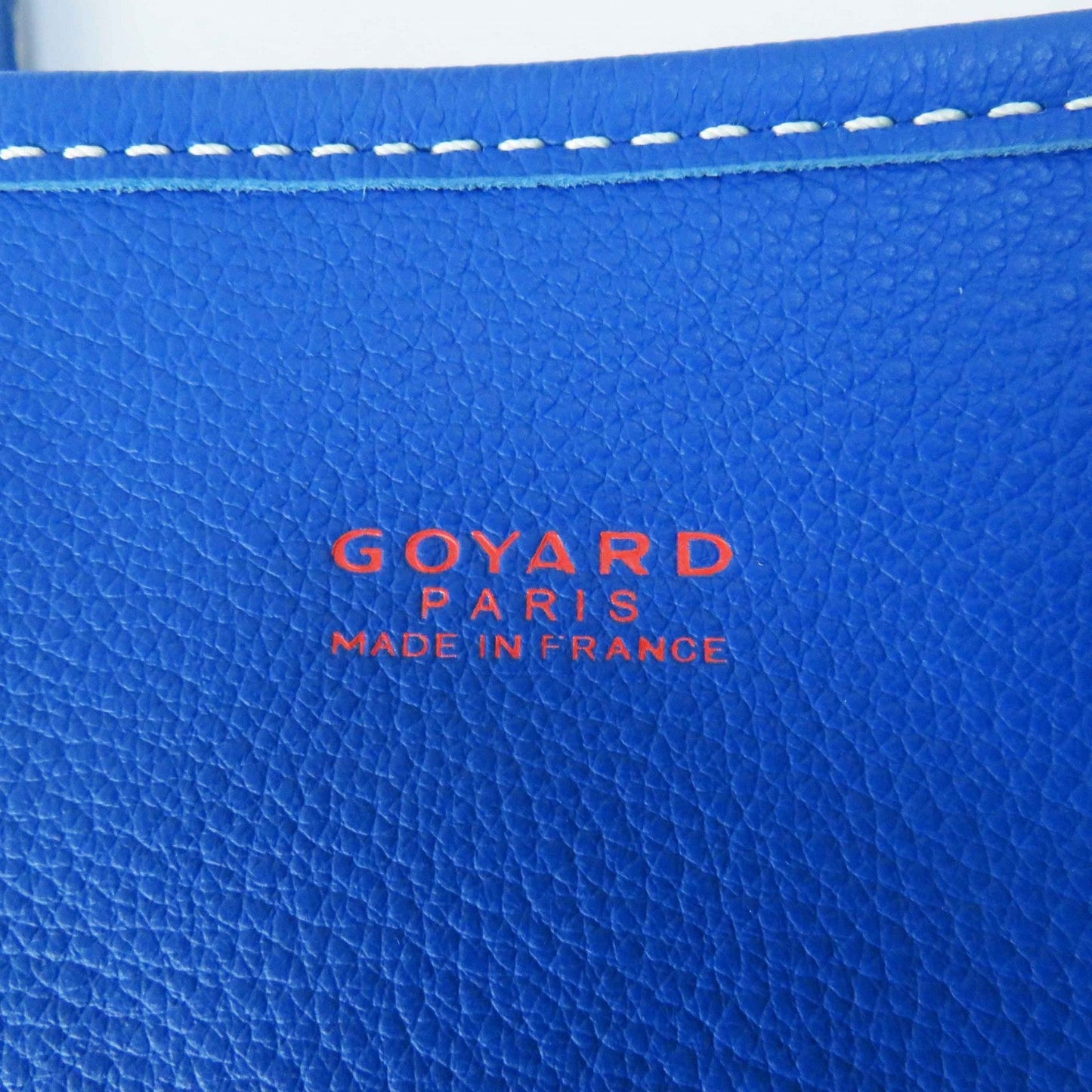 Goyard Tote Bag Main: Leather Sky Blue Anju Mini Women Used Authentic