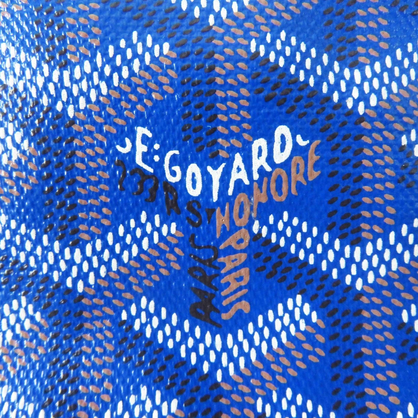 Goyard Tote Bag Main: Leather Sky Blue Anju Mini Women Used Authentic