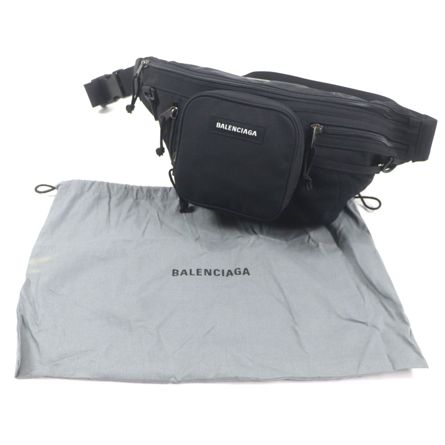 Balenciaga Sling Bag 620261 Main: Nylon Black Explorer Mens Used Authentic