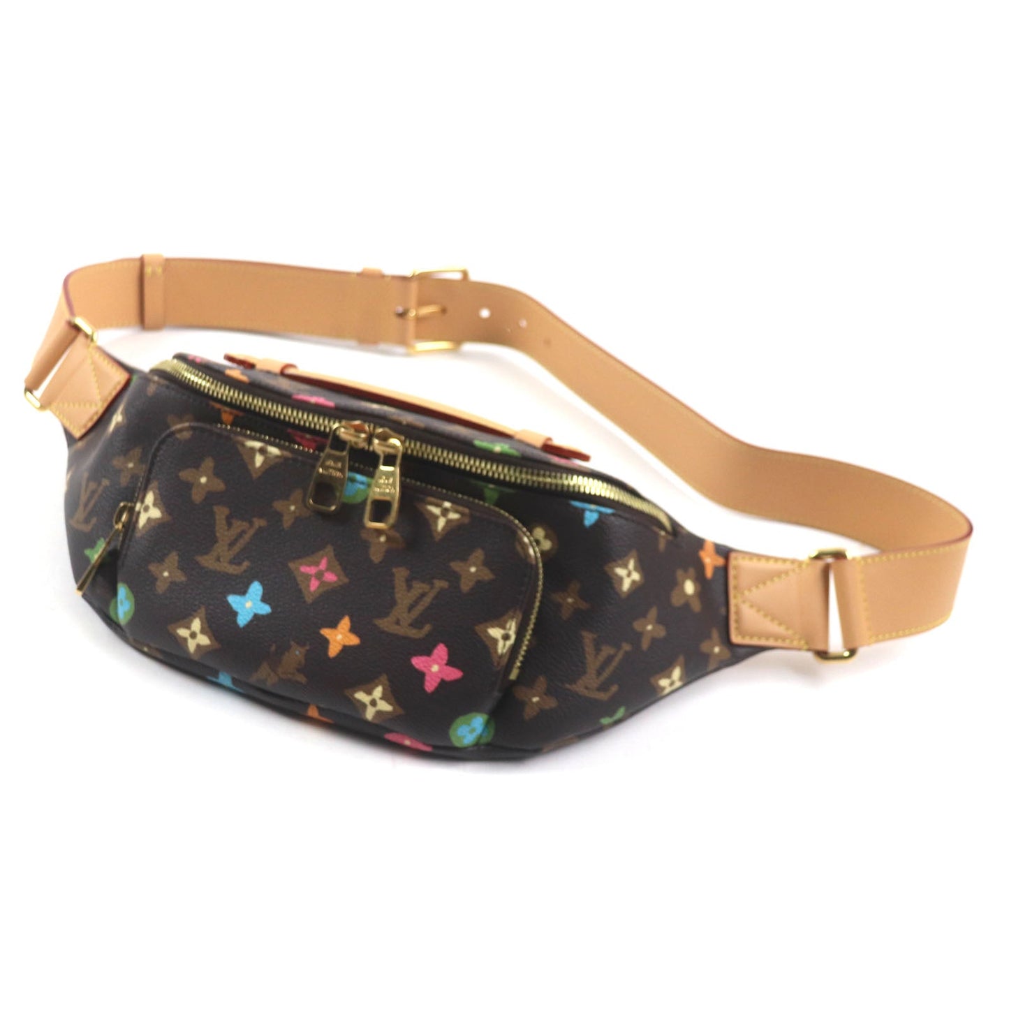 Louis Vuitton Sling Bag M24858 Main: Monogram Craggy Canvas, Part: Leather Chocolate Rush Bum Bag Mens Used Authentic