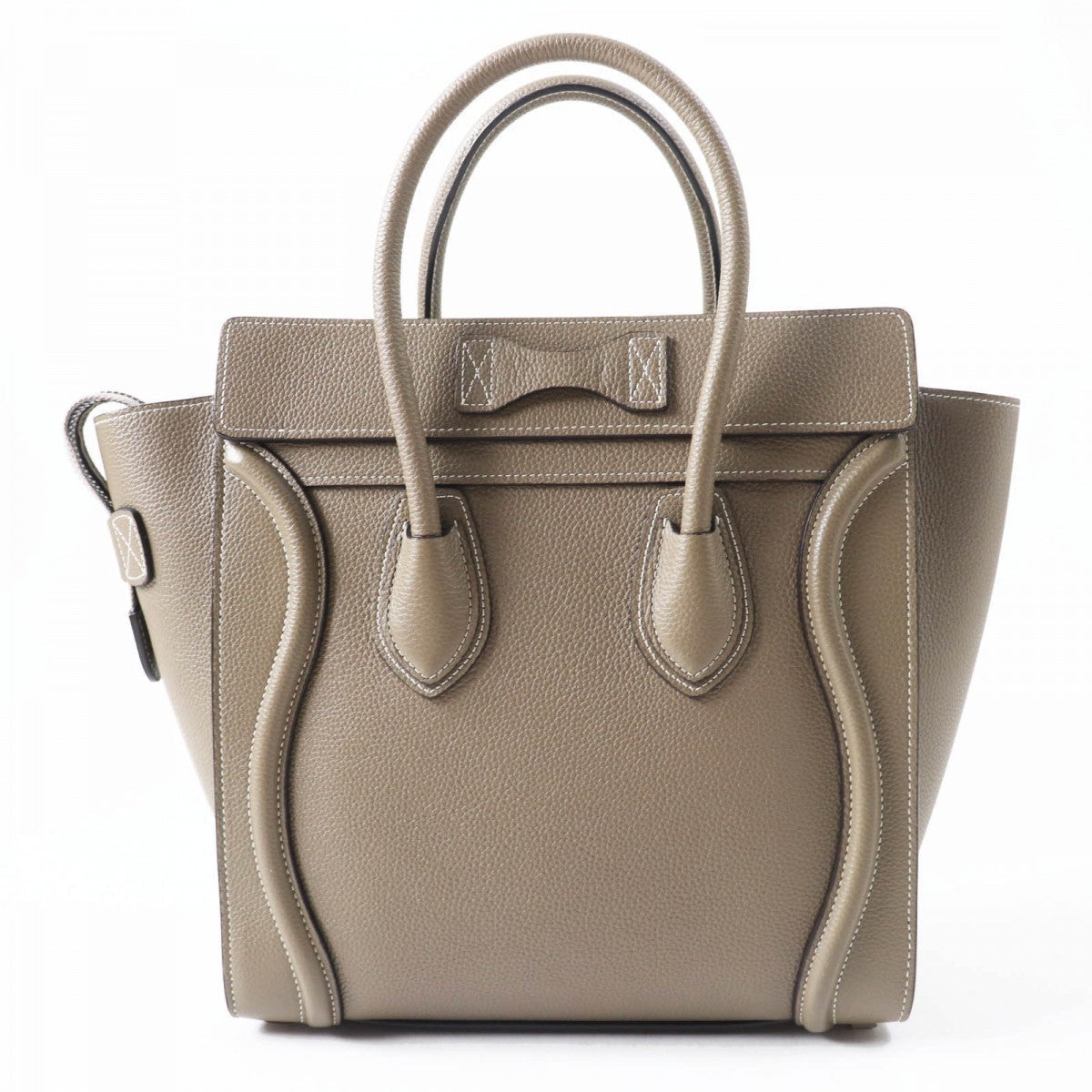 Celine Handbag 18979 Drummed Calfskin Suri Luggage Micro Shopper