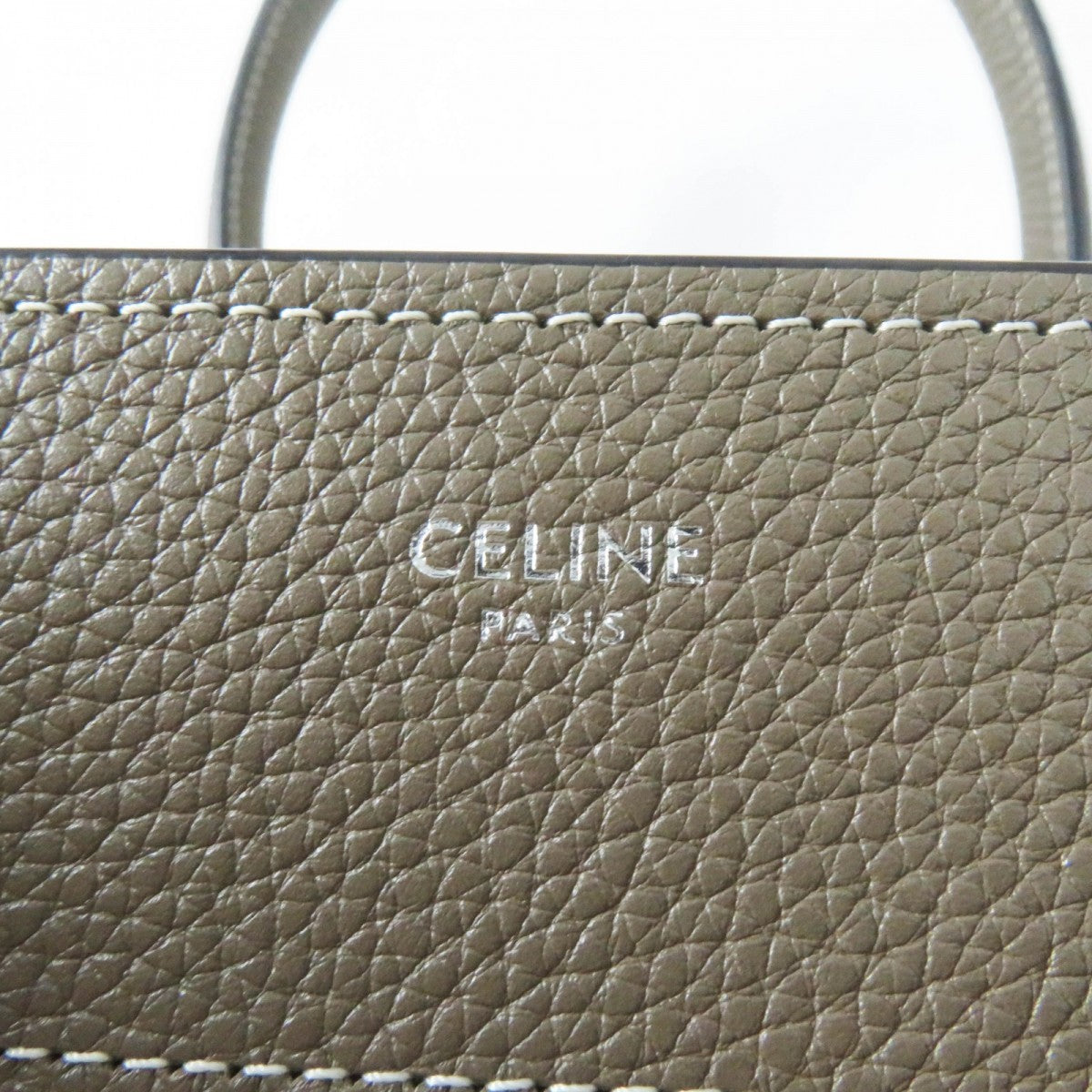 Celine Handbag 18979 Drummed Calfskin Suri Luggage Micro Shopper