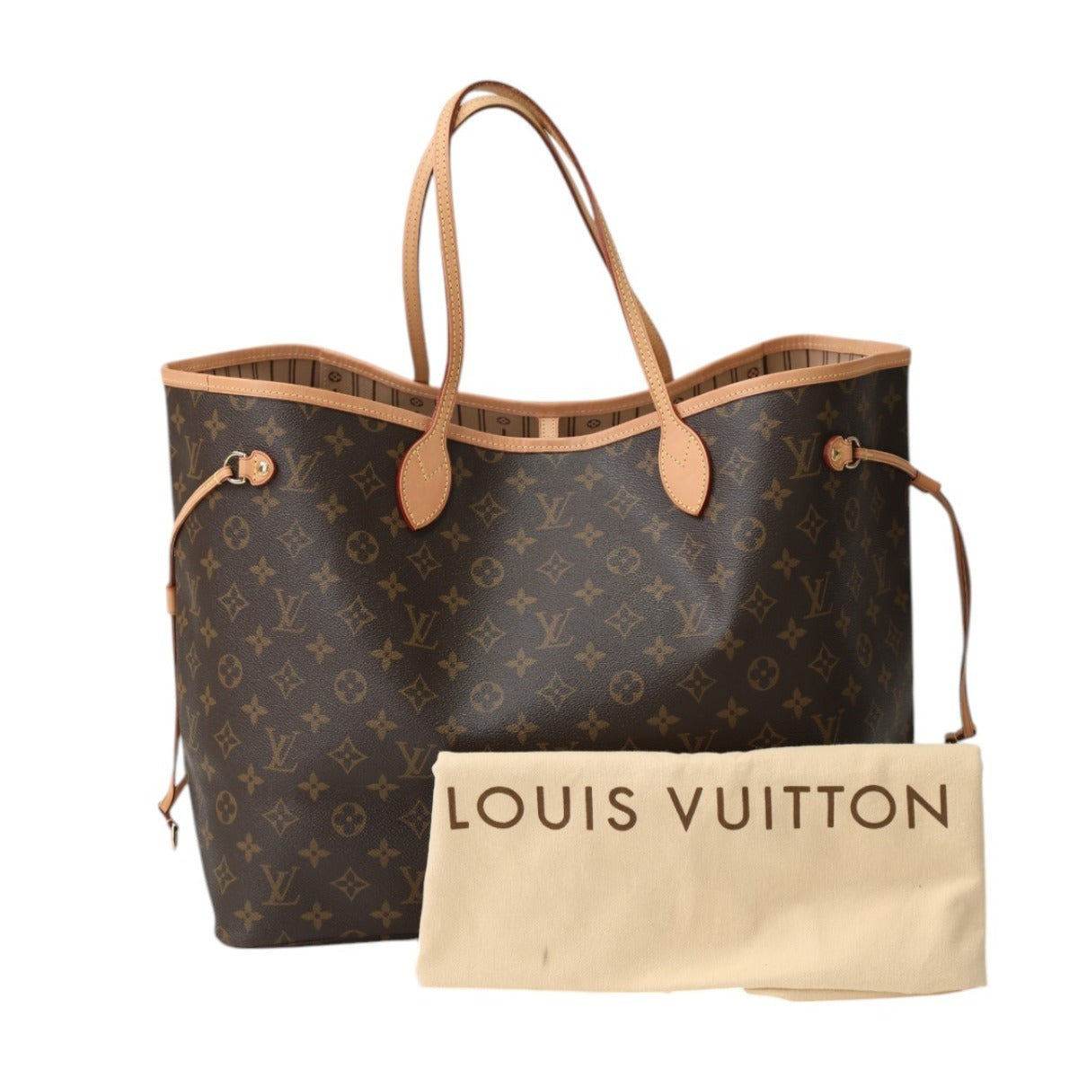 Louis Vuitton Tote Bag M40157 Monogram Canvas Brown Tote Bag Monogram Discontinued Neverfull Gm Women Used Authentic