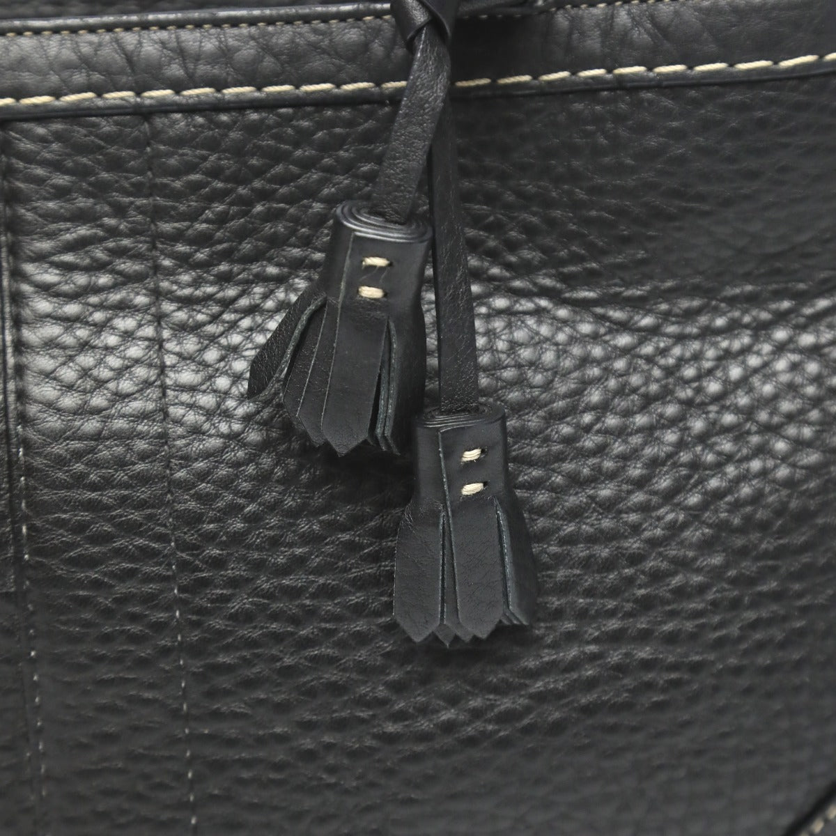 Coach Handbag 5055 Leather Black Fringe