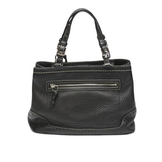 Coach Handbag 5055 Leather Black Fringe