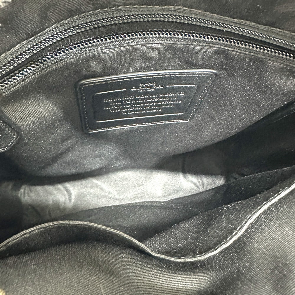 Coach Shoulder Bag ｆ71764 Leather Black Signature Houston