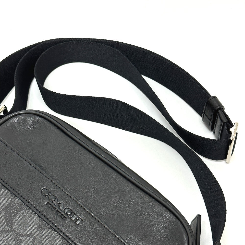 Coach Shoulder Bag ｆ71764 Leather Black Signature Houston