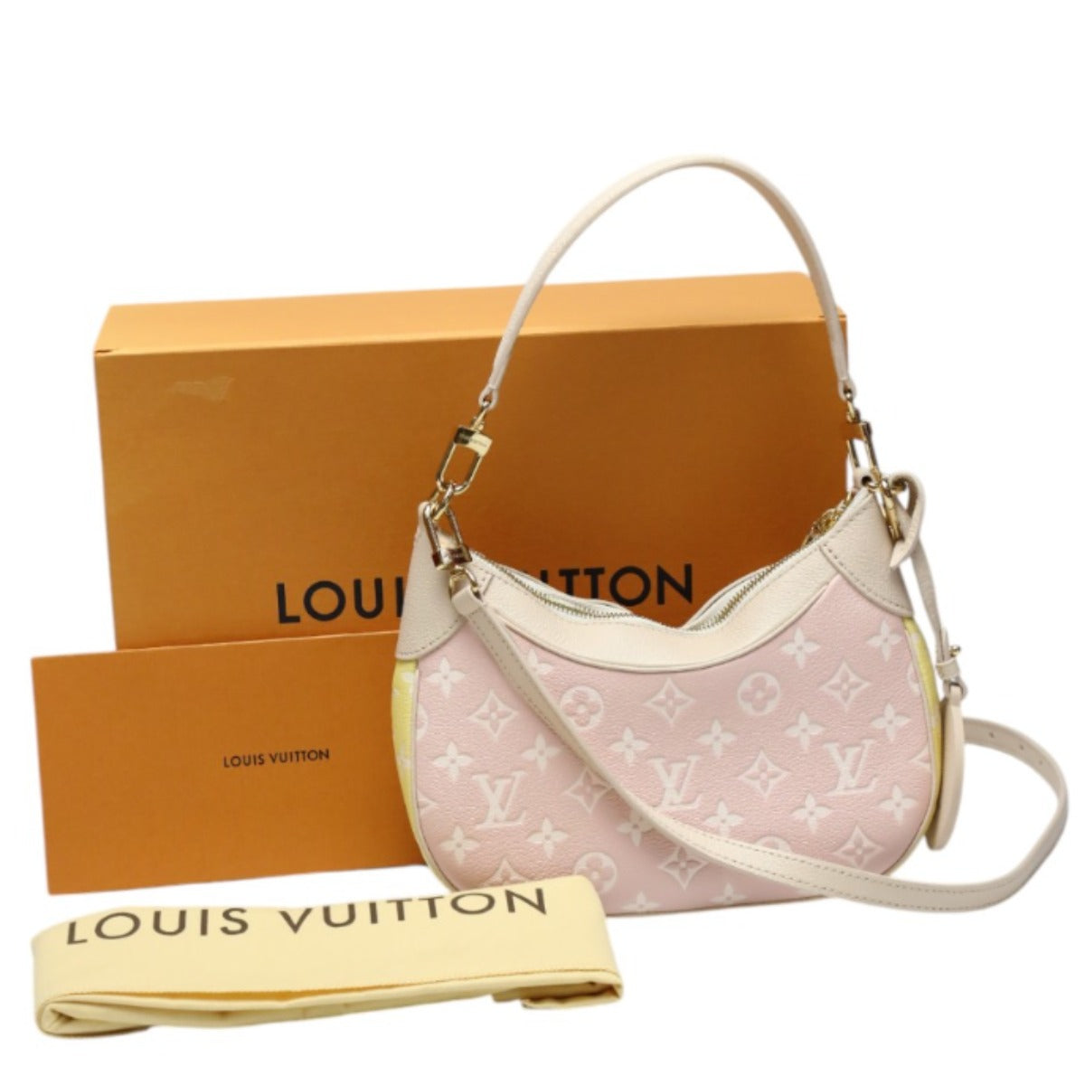 Louis Vuitton Pouch M46113 Monogram Empreinte , Leather Beige Pochette Accessoires Ann Platt Bagatelle Nm Women Used Authentic