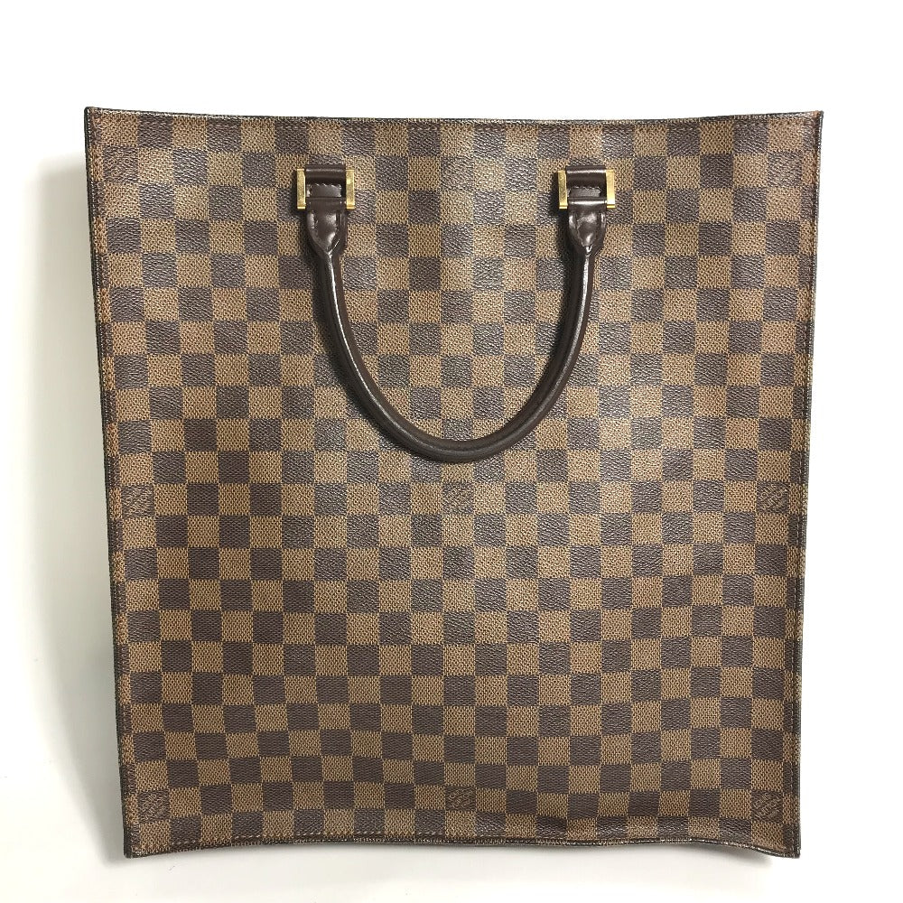 Louis Vuitton Tote Bag N51140 Damier Canvas Brown Damier Sac Plat Women Used Authentic