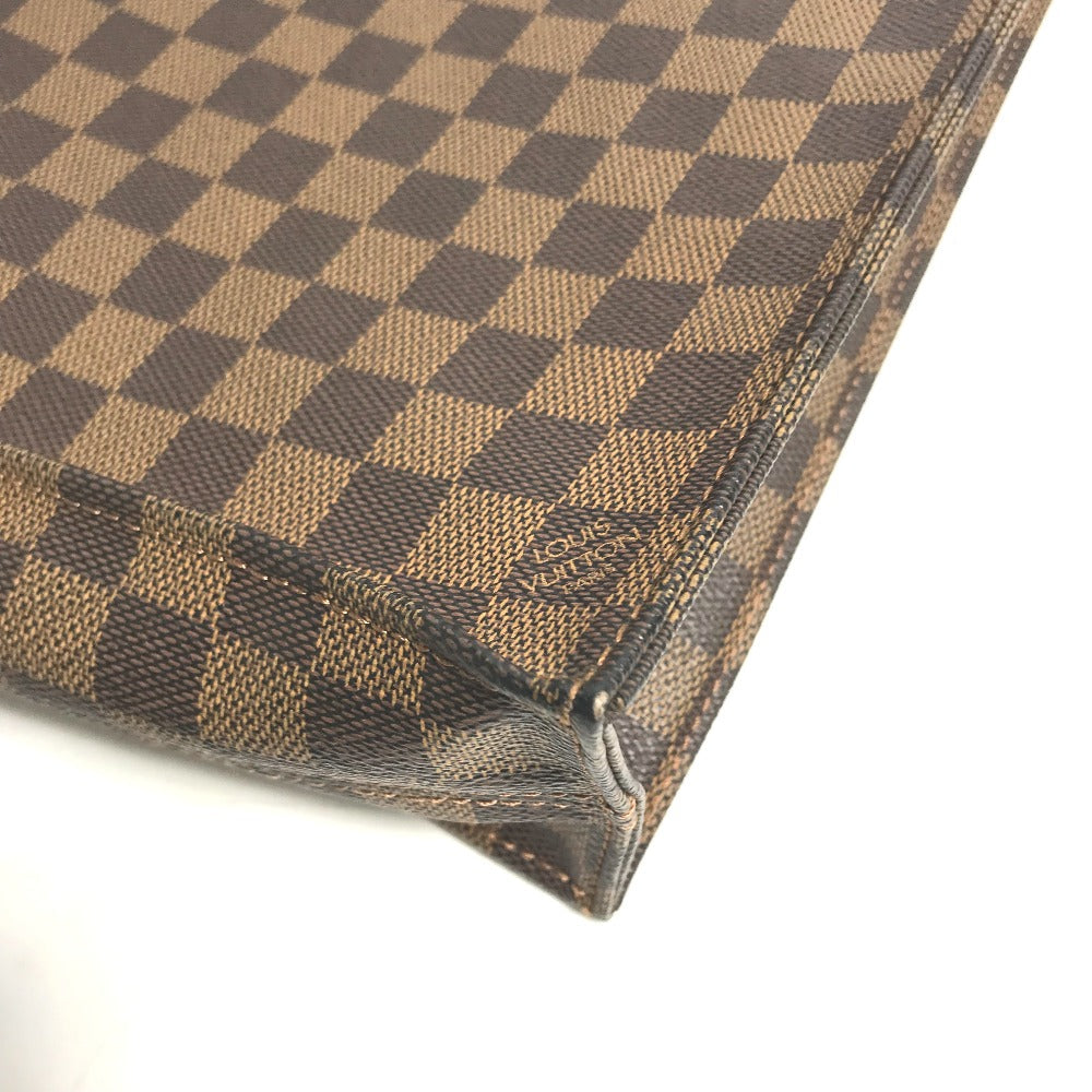 Louis Vuitton Tote Bag N51140 Damier Canvas Brown Damier Sac Plat Women Used Authentic