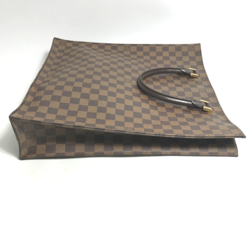 Louis Vuitton Tote Bag N51140 Damier Canvas Brown Damier Sac Plat Women Used Authentic