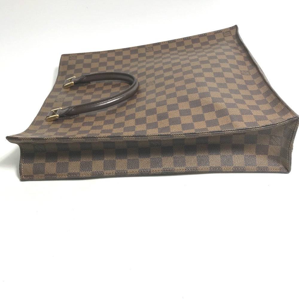 Louis Vuitton Tote Bag N51140 Damier Canvas Brown Damier Sac Plat Women Used Authentic