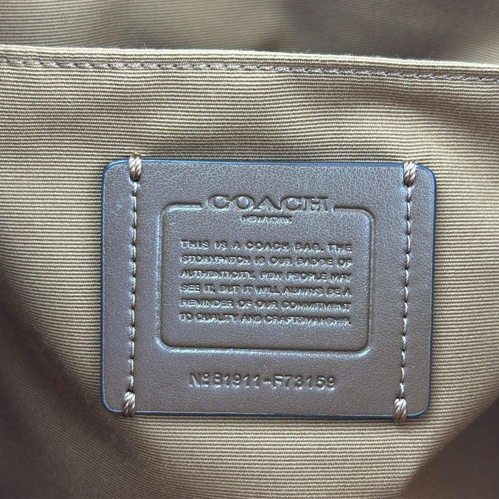 Coach Shoulder Bag F73159 Canvas, Leather Beige Women Used Authentic