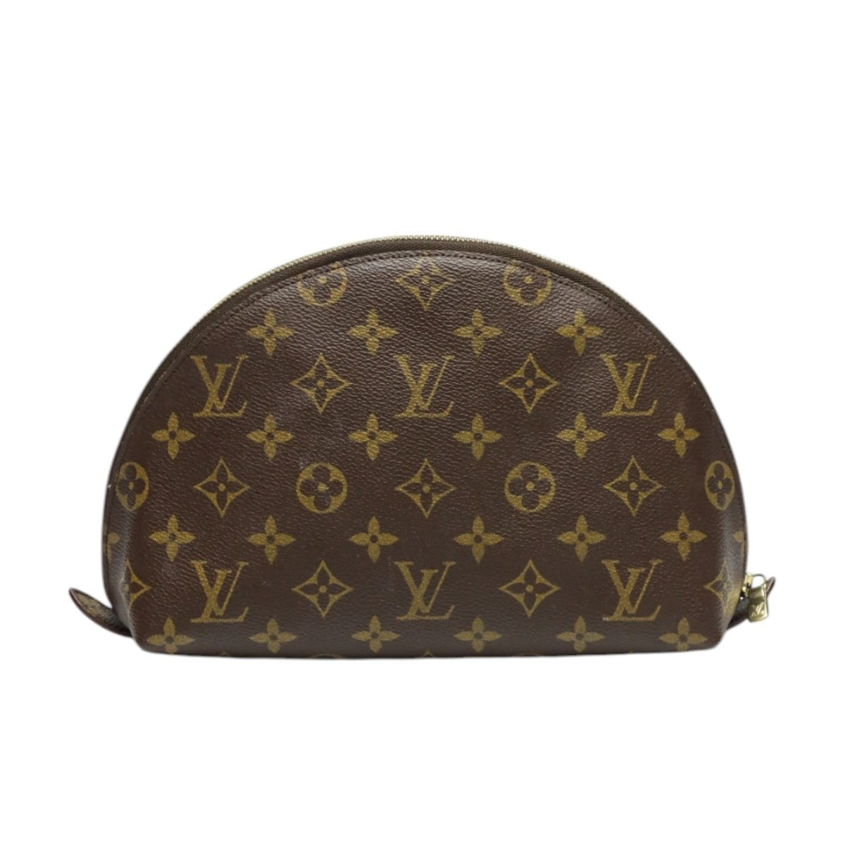 Louis Vuitton Pouch M47520 Monogram Canvas, Leather Brown Pouch Monogram Pochette Cosmetic Mm Women Used Authentic