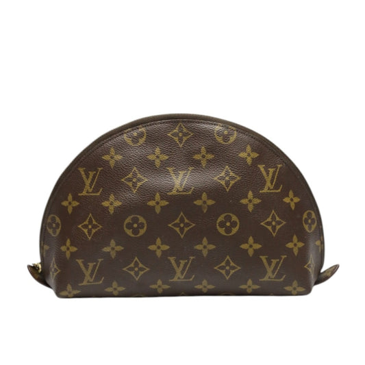 Louis Vuitton Pouch M47520 Monogram Canvas, Leather Brown Pouch Monogram Pochette Cosmetic Mm Women Used Authentic