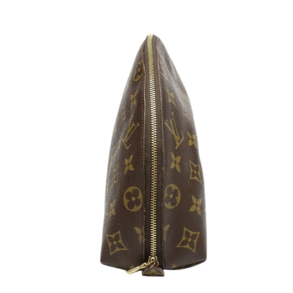 Louis Vuitton Pouch M47520 Monogram Canvas, Leather Brown Pouch Monogram Pochette Cosmetic Mm Women Used Authentic