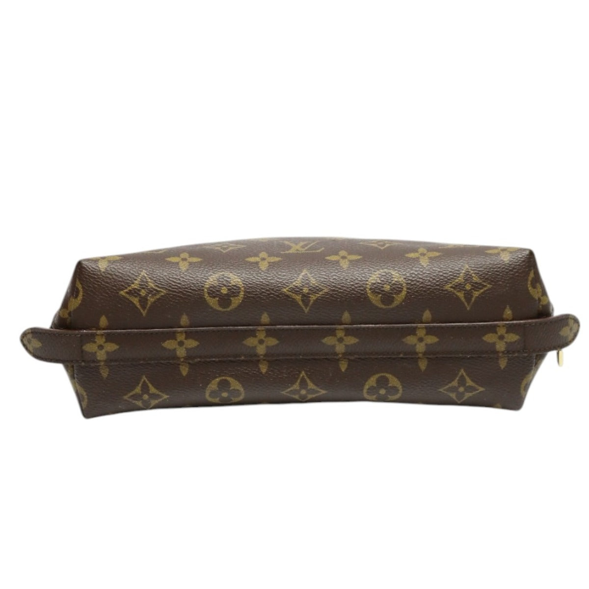 Louis Vuitton Pouch M47520 Monogram Canvas, Leather Brown Pouch Monogram Pochette Cosmetic Mm Women Used Authentic