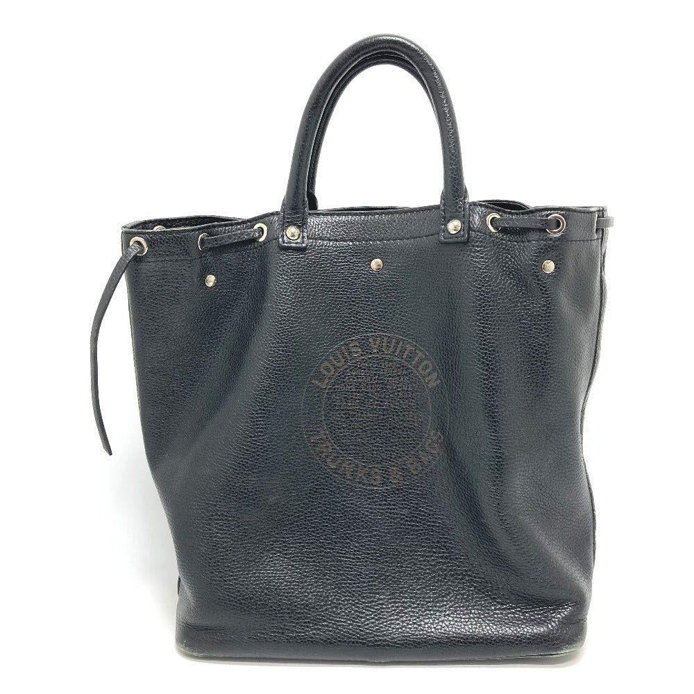 Louis Vuitton Tote Bag M95252 Leather Black Tobago T & B Women Used Authentic