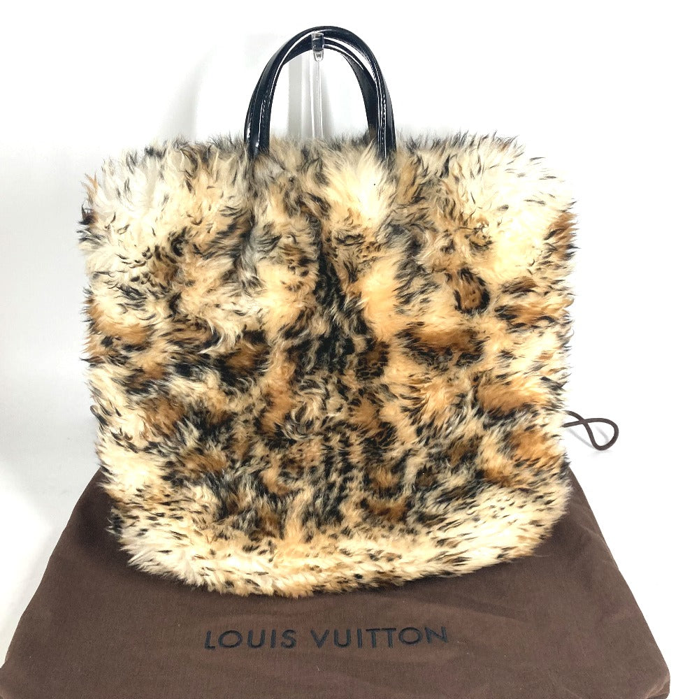 Louis Vuitton Handbag M50818 Mouton, Leather Beige Animal Collection Sac Plat Mouton Women Used Authentic