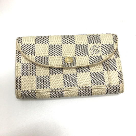 Louis Vuitton Waist Bag M9835 Damier Azur Canvas White Saint Tulle Pochette Solo Women(unisex) Used Authentic