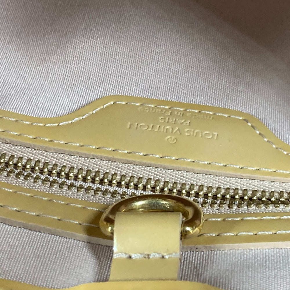 Louis Vuitton Tote Bag M91642 Monogram Vernis Beige Monogram Vernis Wilshire Pm Women Used Authentic