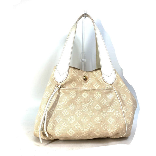 Louis Vuitton Tote Bag M95986 Canvas Beige Monogram Beach Line Cabas Ipanema Gm Women Used Authentic