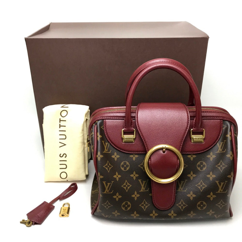 Louis Vuitton Handbag M40802 Monogram Canvas Dark Brown Monogram Golden Arrow Speedy Women Used Authentic