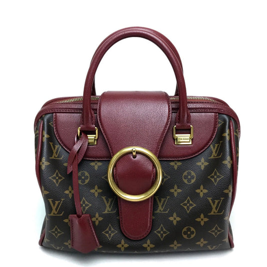 Louis Vuitton Handbag M40802 Monogram Canvas Dark Brown Monogram Golden Arrow Speedy Women Used Authentic