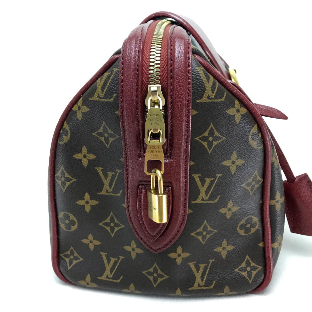 Louis Vuitton Handbag M40802 Monogram Canvas Dark Brown Monogram Golden Arrow Speedy Women Used Authentic