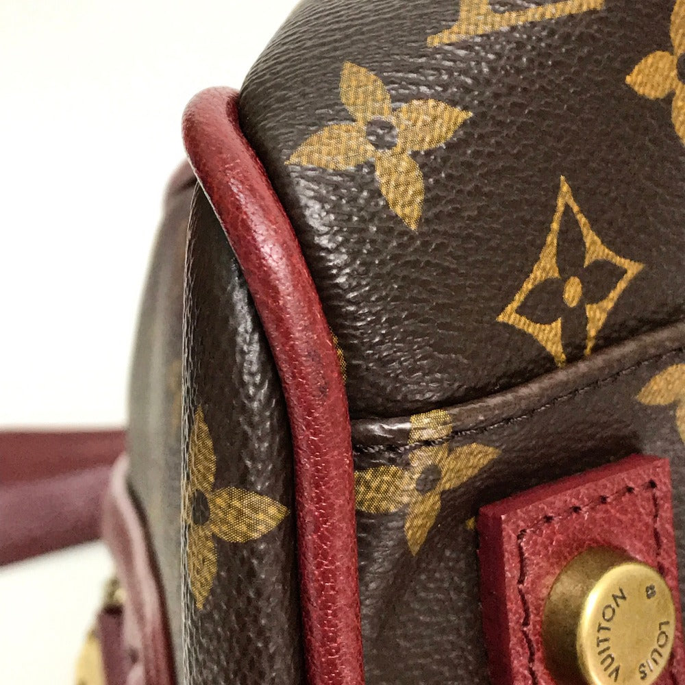 Louis Vuitton Handbag M40802 Monogram Canvas Dark Brown Monogram Golden Arrow Speedy Women Used Authentic