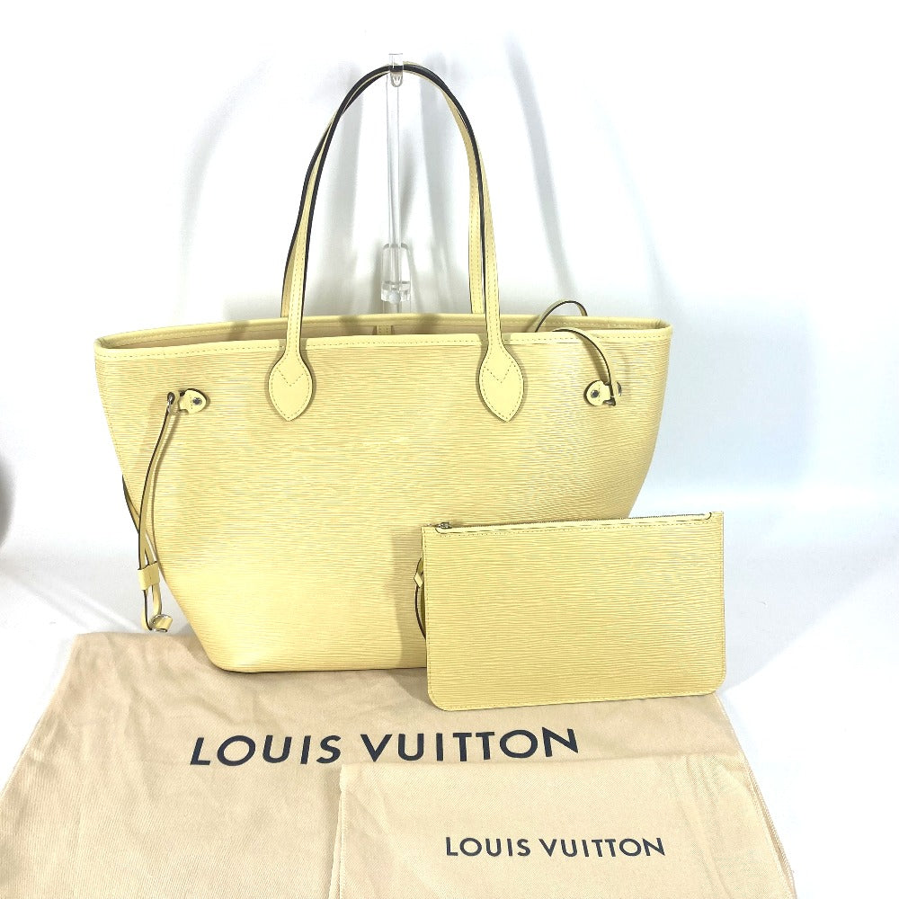 Louis Vuitton Tote Bag M41092 Epi Leather Yellow Epi Neverfull Mm Women Used Authentic