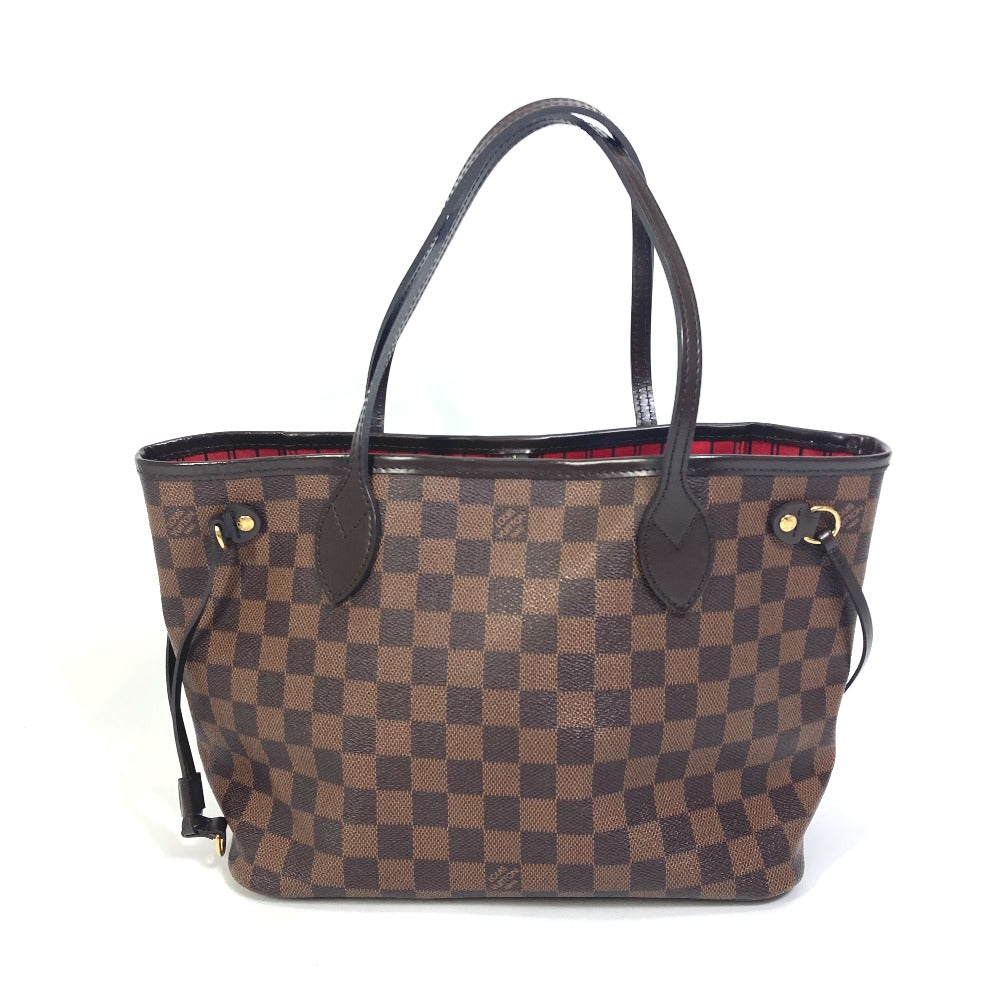 Louis Vuitton Tote Bag N41359 Damier Canvas Brown Damier Never Full Pm Women Used Authentic