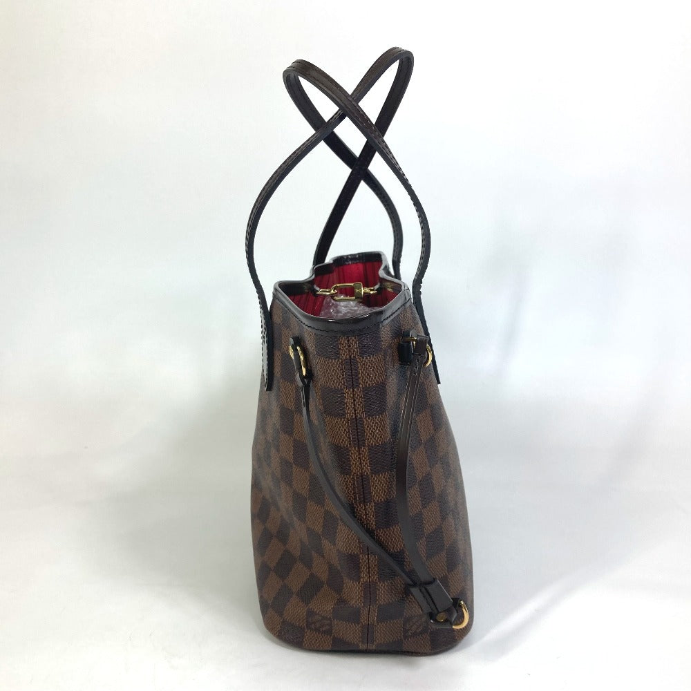 Louis Vuitton Tote Bag N41359 Damier Canvas Brown Damier Never Full Pm Women Used Authentic