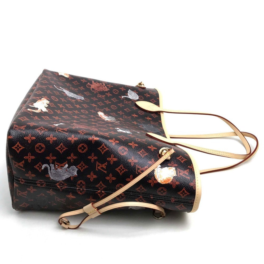 Louis Vuitton Tote Bag M44441 Monogram Canvas Brown Monogram Neverfull Mm Women Used Authentic