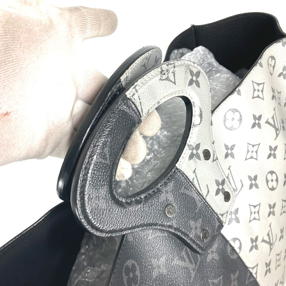 Louis Vuitton Tote Bag M43816 Monogram Eclipse Canvas Black Monogram Eclipse Split Tote Mens Used Authentic