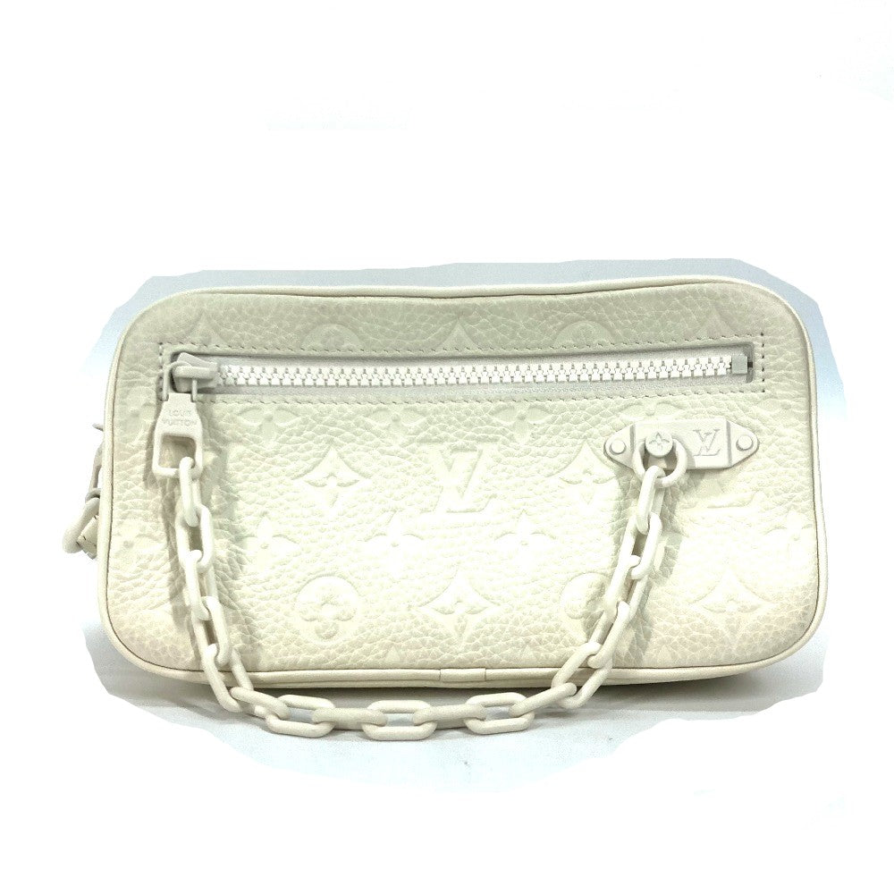 Louis Vuitton Clutch Bag M53551 Monogram Ann Platt Leather White Monogram Ann Platt Pochette Volga Women Used Authentic