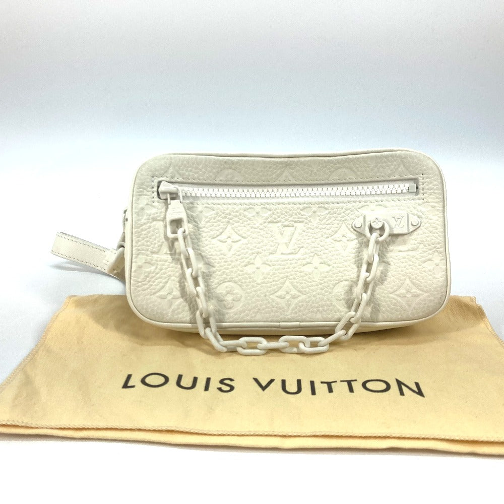 Louis Vuitton Clutch Bag M53551 Monogram Ann Platt Leather White Monogram Ann Platt Pochette Volga Women Used Authentic