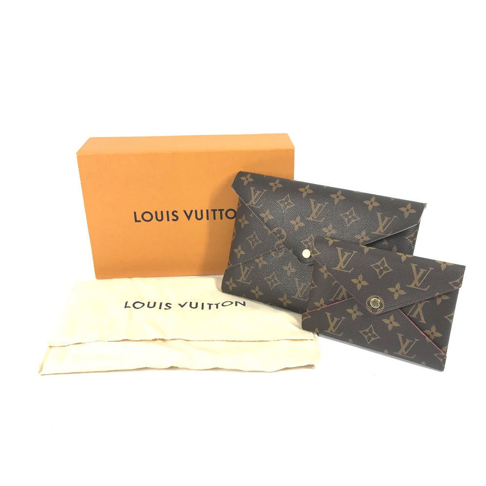 Louis Vuitton Clutch Bag M62034 Monogram Canvas Brown Monogram Pochette Kirigami Women Used Authentic