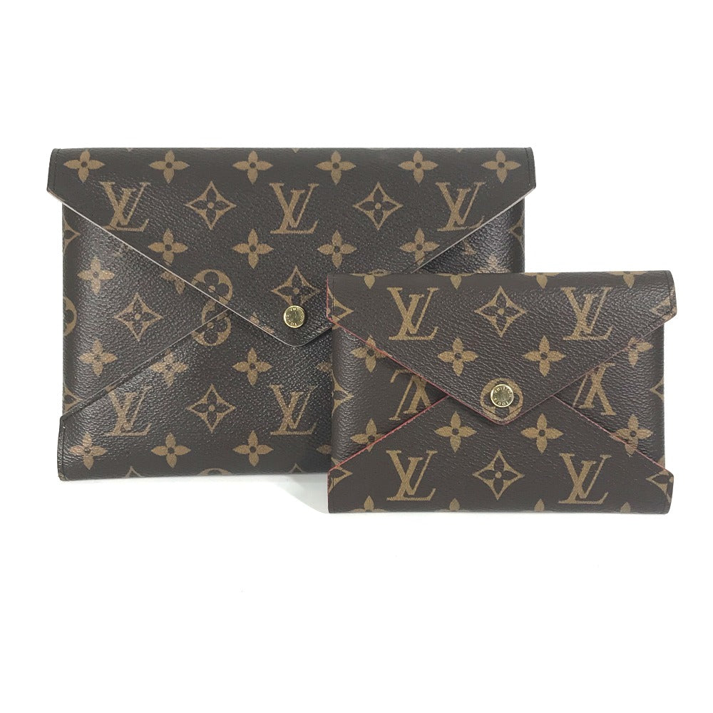 Louis Vuitton Clutch Bag M62034 Monogram Canvas Brown Monogram Pochette Kirigami Women Used Authentic