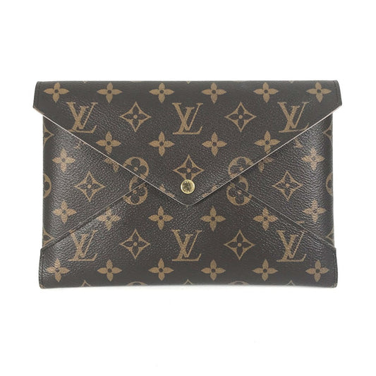 Louis Vuitton Clutch Bag M62034 Monogram Canvas Brown Monogram Pochette Kirigami Women Used Authentic